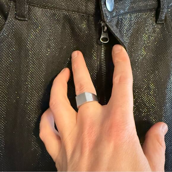 Forever 21 Men's Metallic Straight Leg Pants Size 38x32 - Picture 5 of 5